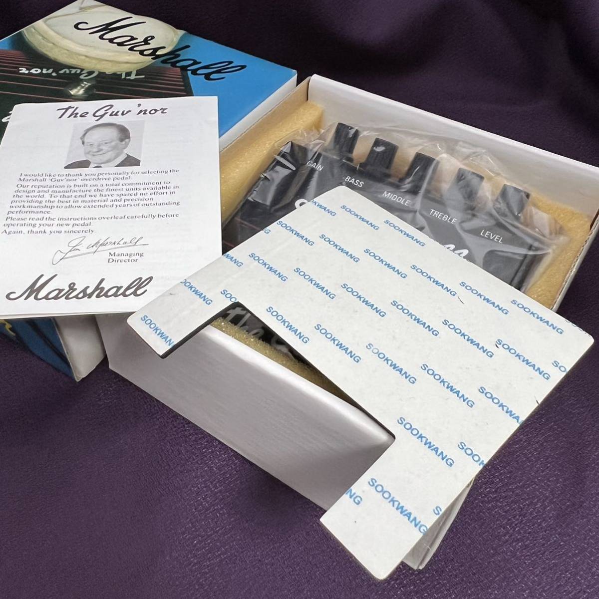 送料無料 Marshall The Guv'nor マーシャル ガバナー 初期韓国 箱付き