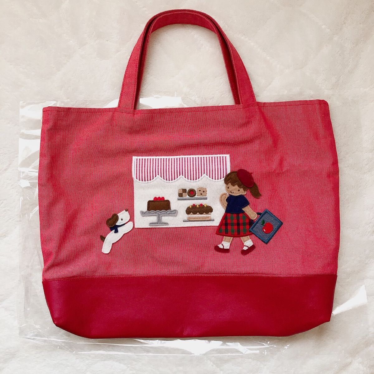 ほぼ新品】familiar ファミリア ブック入れ ブックイレ レッド RD