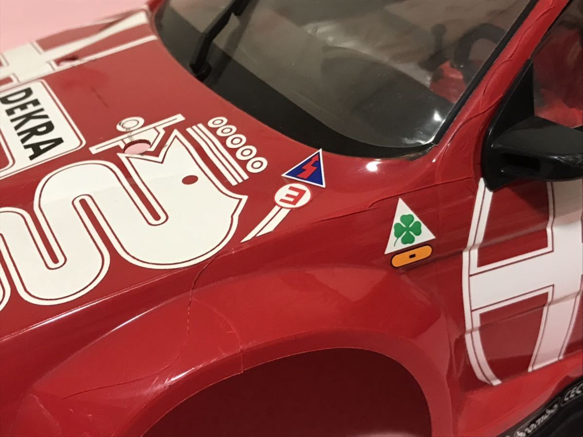 送料無料 1/10 アルファロメオ 155 V6 TI レーシングカー 内装付き