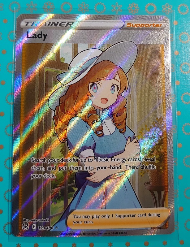 ポケカ 英語版 正規品 おじょうさま 193/196 SR 海外版 ポケモンカード