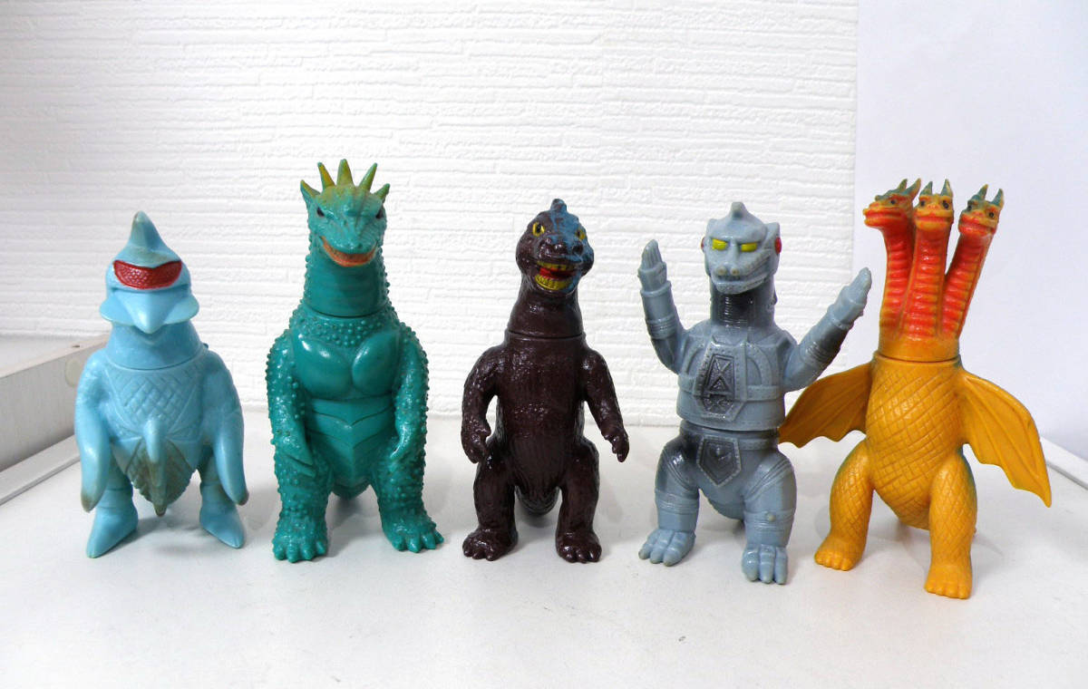 Yahoo!オークション - 当時物 ブルマァク ゴジラ パノラマセット ソフ