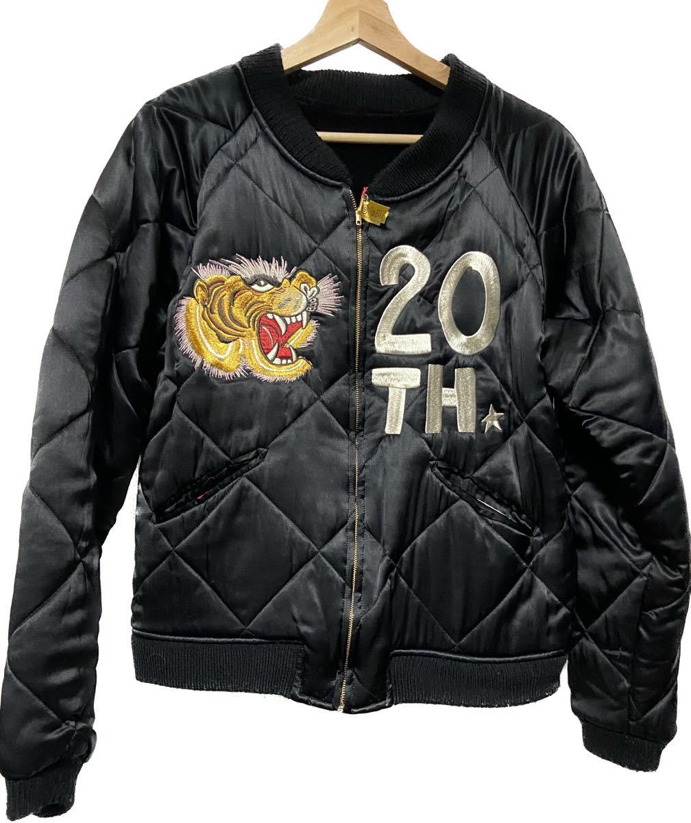 送料込 クリーニング済み evisu 20周年 スカジャン リバーシブル