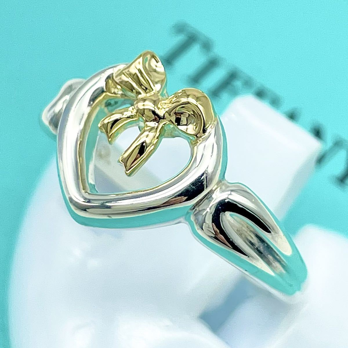 廃盤】ティファニー TIFFANY&Co オープン ハート シルバー ゴールド