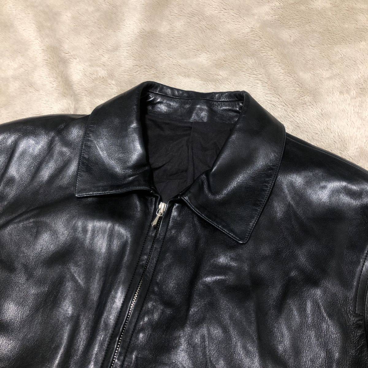 希少 高級 agnes b homme アニエスベー オム レザージャケット 本革