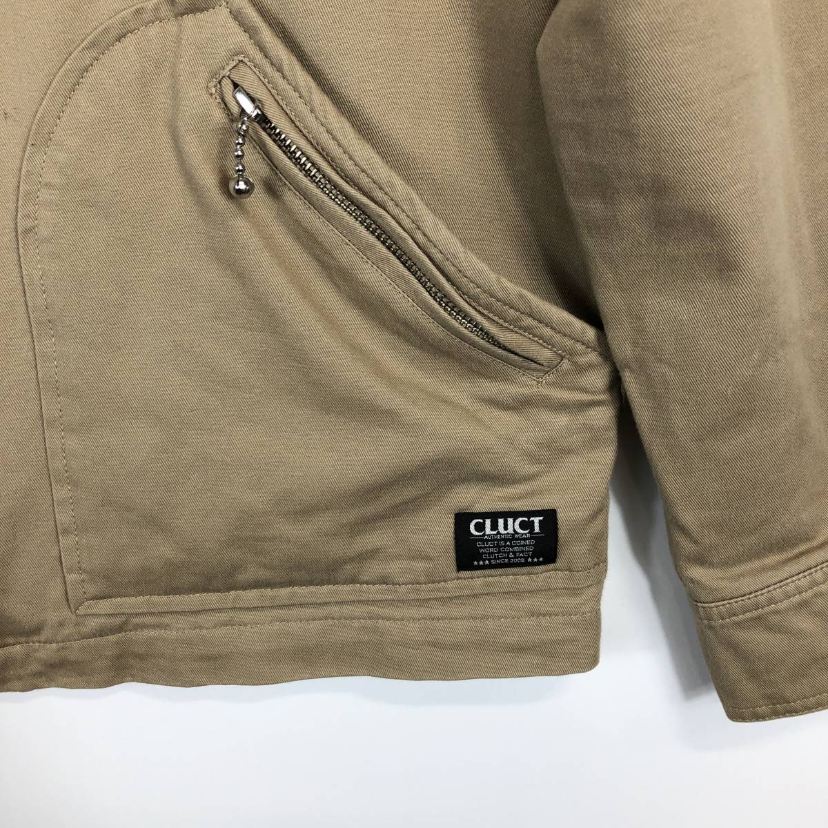 CLUCT AUTHENTIC (クラクト) 裏地付き ジップジャケット ベージュ系 M