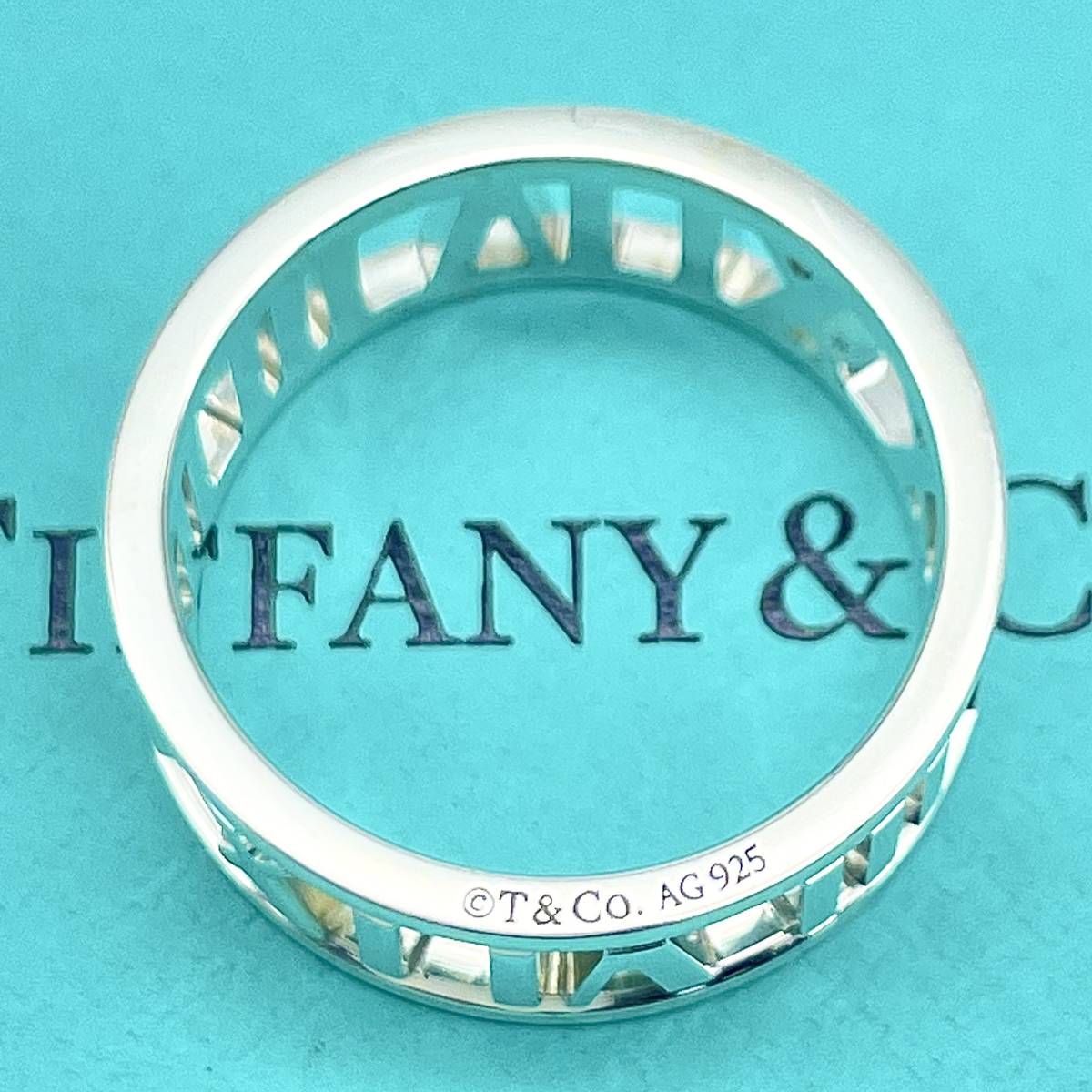 廃盤】ティファニー TIFFANY&Co オープン アトラス シルバー リング 約
