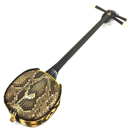 Yahoo!オークション - 三線 蛇皮 ヘビ皮 沖縄三線 琉球楽器 伝統楽器