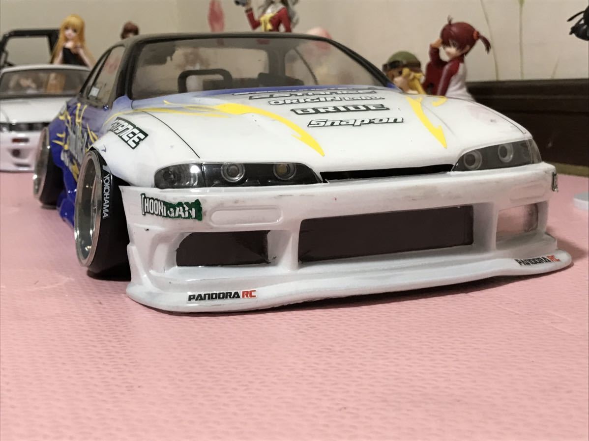 送料無料 1/10 日産 シルビア S14 前期 ドリフト LED付き ラジコン