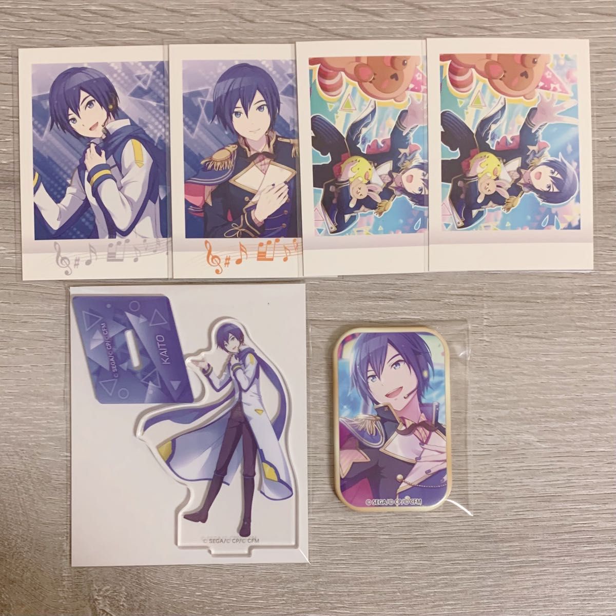 プロセカ KAITO アクスタ アクリルスタンド 缶バッジ スクエア缶