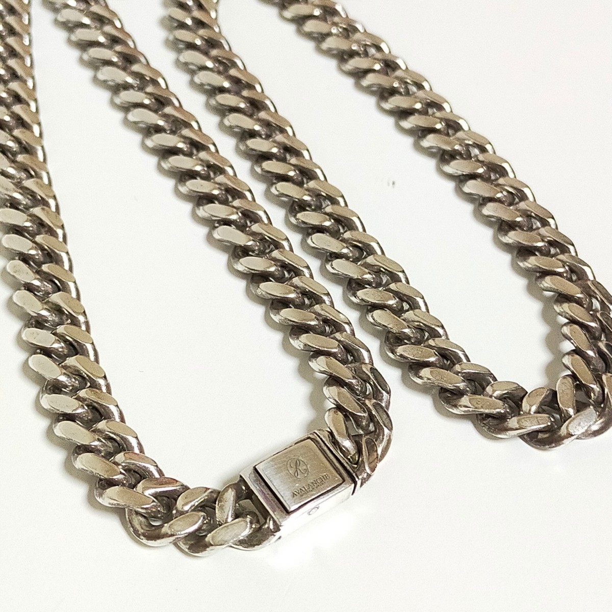 AVALANCHE アヴァランチ アバランチ シルバー ネックレス 幅9mm 喜平