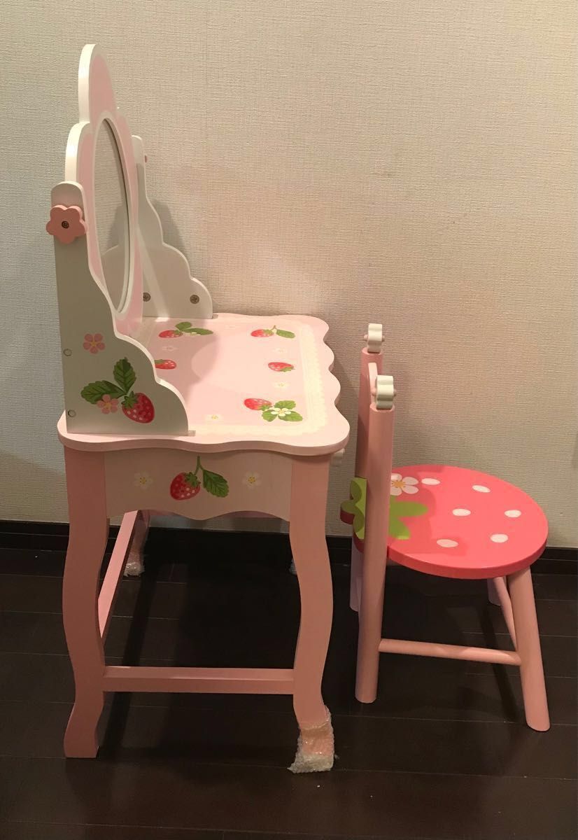 マザーガーデン 野いちご 木製 机椅子セット ドレッサー 野苺 スイート
