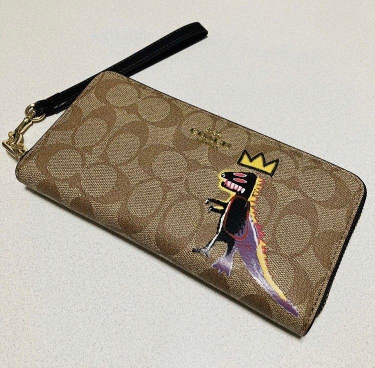 ギフトセット+】COACH コーチxバスキア限定コラボ 長財布 レキシー