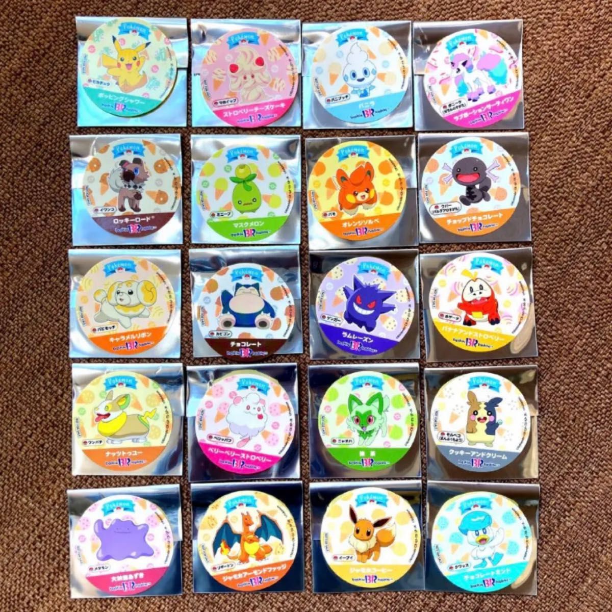 サーティワンアイスクリーム ポケモンステッカー全20枚｜Yahoo