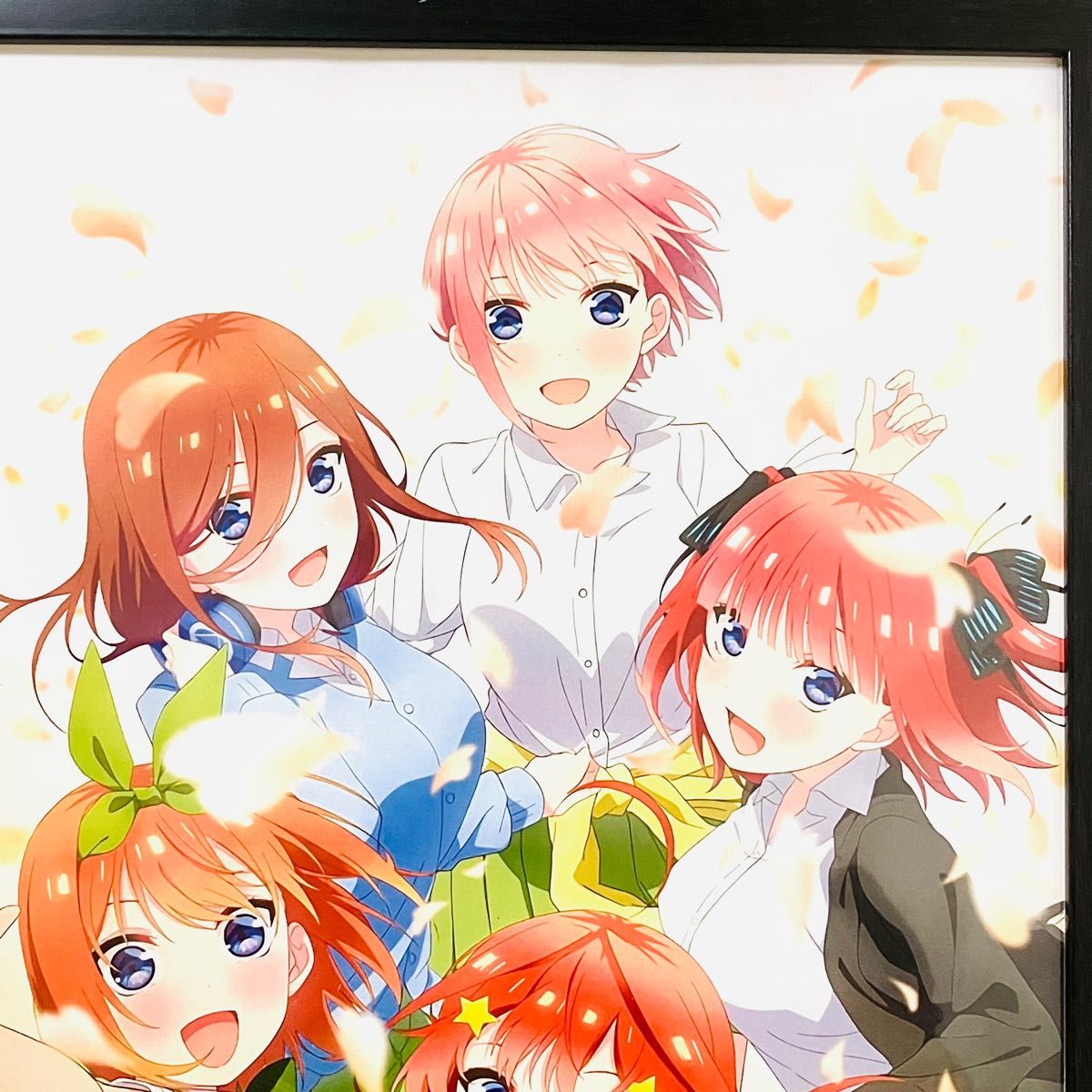 五等分の花嫁 壁掛け 巨大絵 中野 一花 二乃 三玖 四葉 五月 制服姿 7