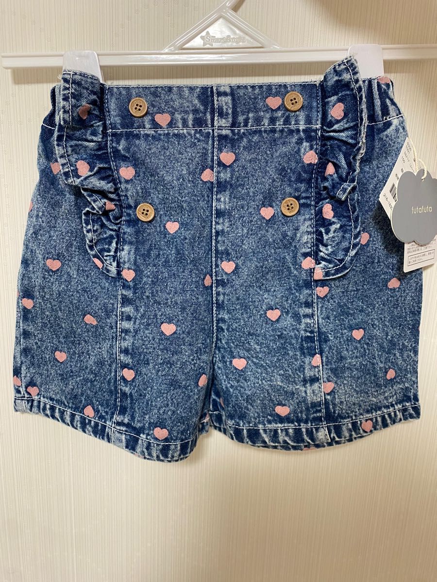 まとめ売りフタフタ ハートデニム ショートパンツ futafuta バースデイ