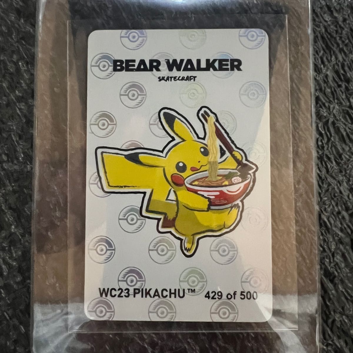 開封済み シリアルナンバーカード付き WCS横浜 ピカチュウ スケート