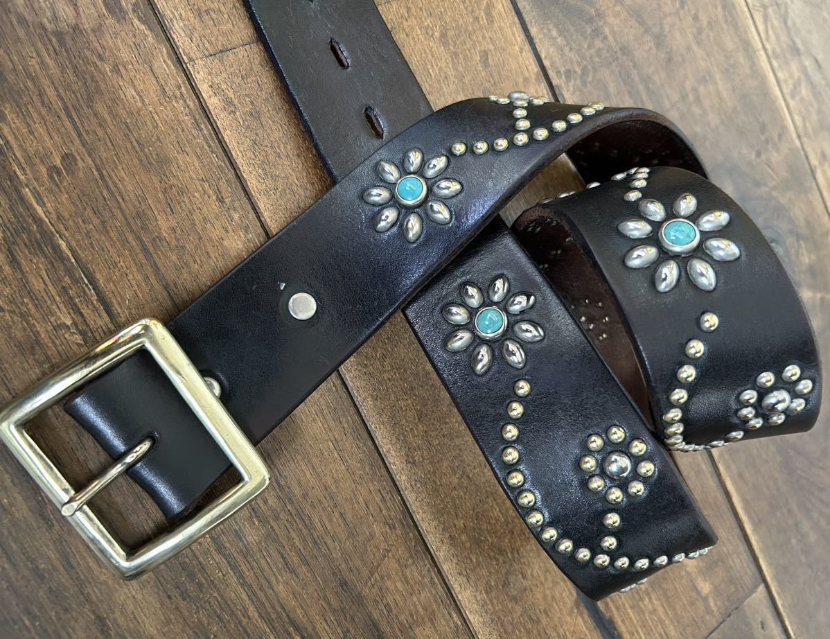 HTC スタッズベルト ターコイズ Hollywood trading Company｜Yahoo