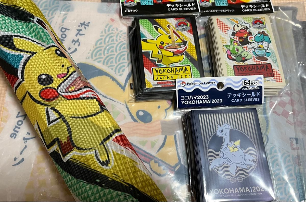 ポケモンwcs 横浜記念 プレイマット スリーブセット ピカチュウ｜Yahoo