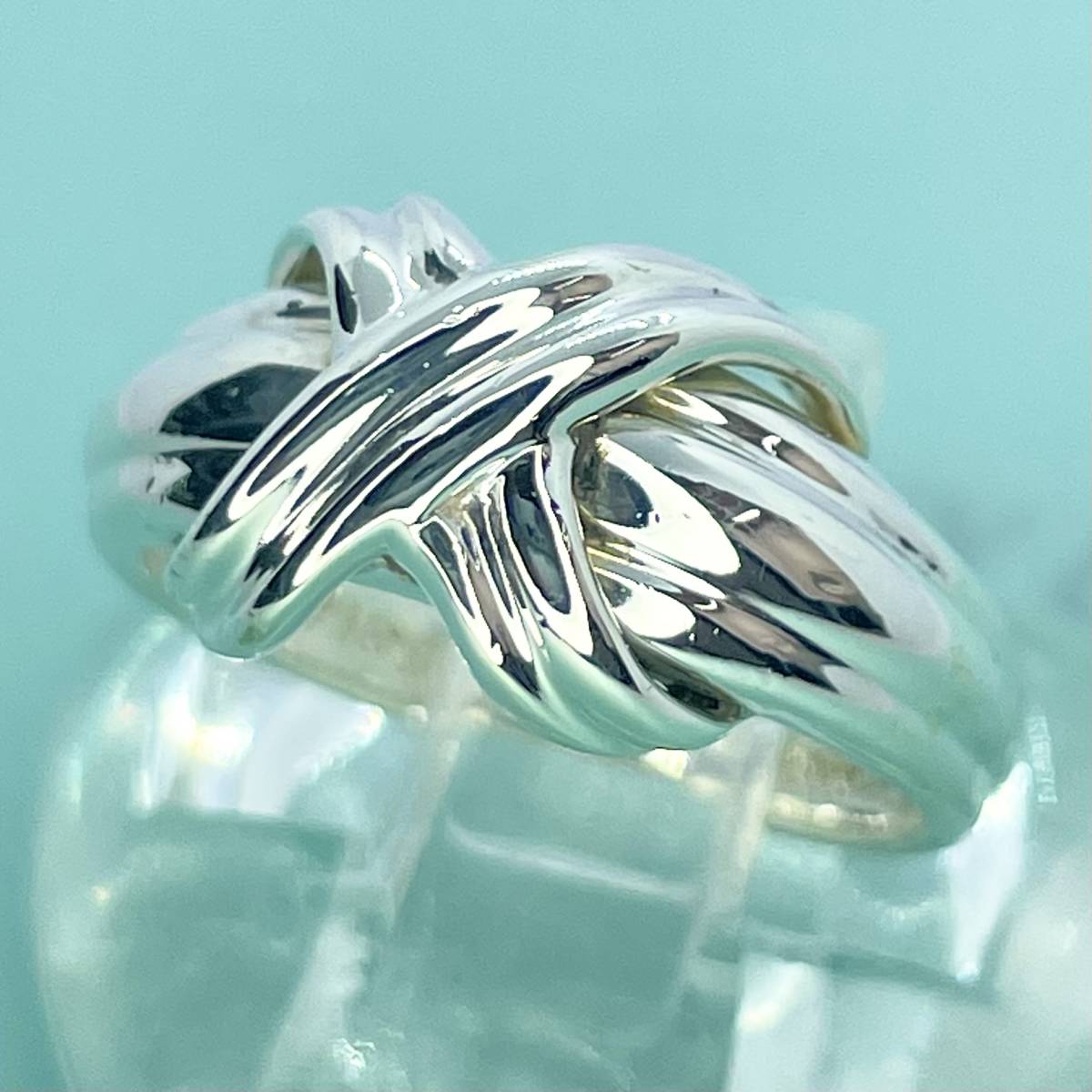 約10 5号】 ティファニー シグネチャー クロス リング シルバー