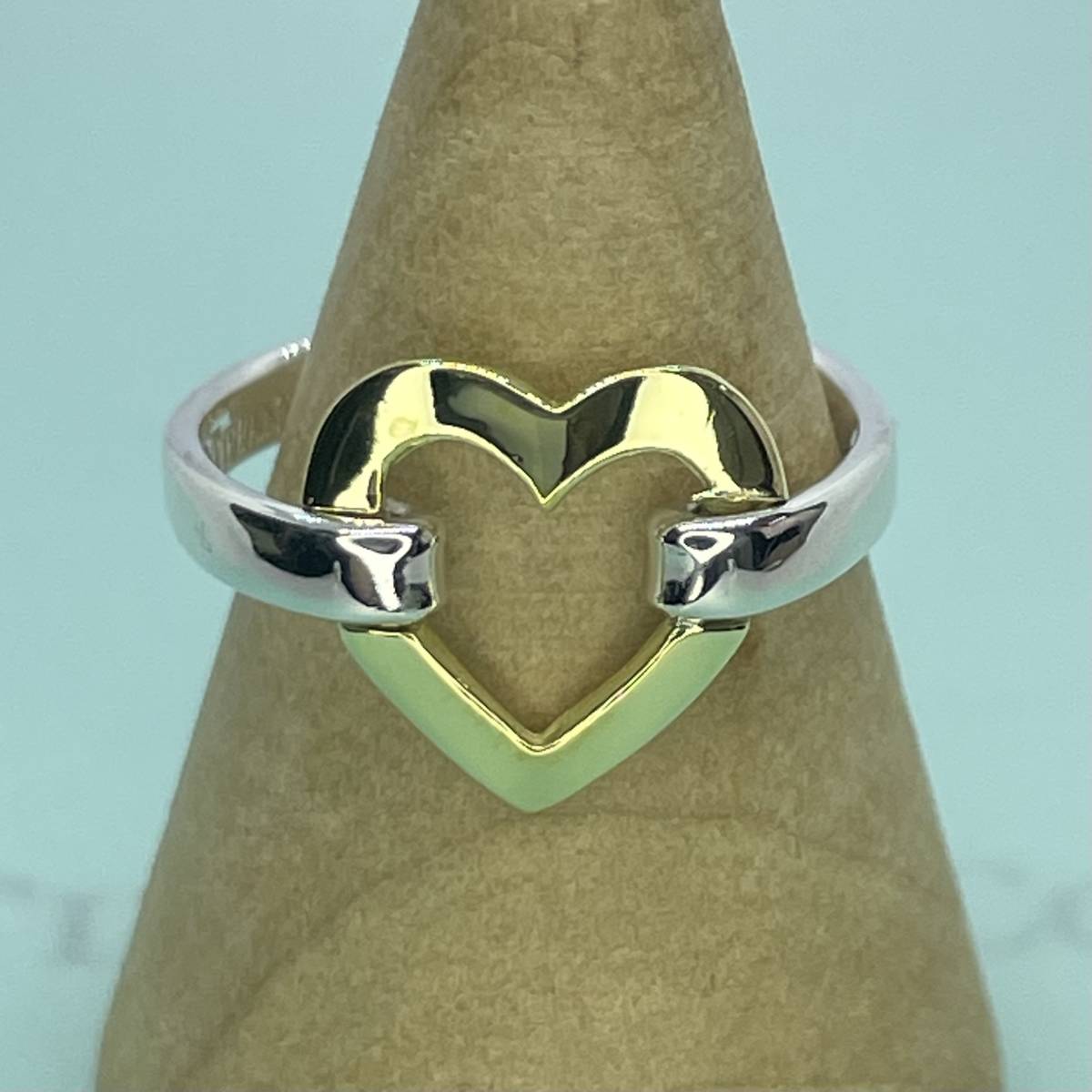 廃盤】ティファニー TIFFANY&Co オープン ハート シルバー ゴールド