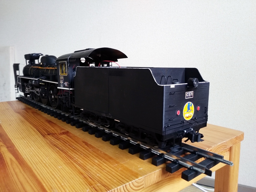 Yahoo!オークション - 1/24 Gゲージ 蒸気機関車 C57-1 やまぐち号 線路