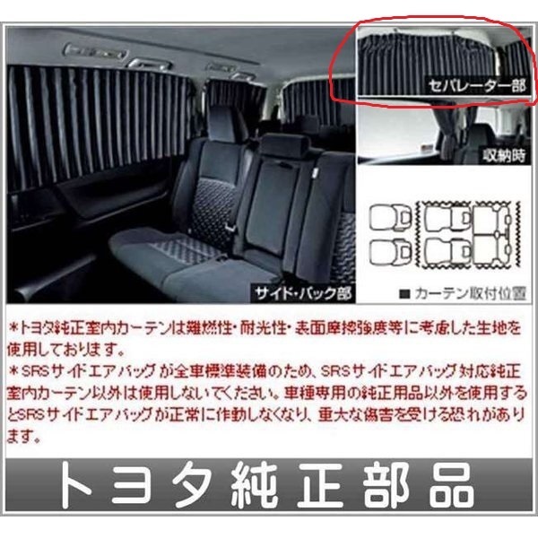 P469)30アルファード・ヴェルファイア 純正室内カーテン（セパレーター