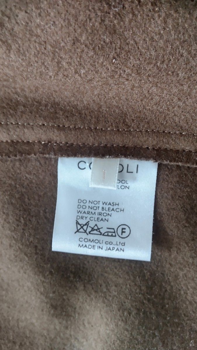 COMOLI コモリ 16AW J03-01009 フェルトンジップ ウール ナイロン