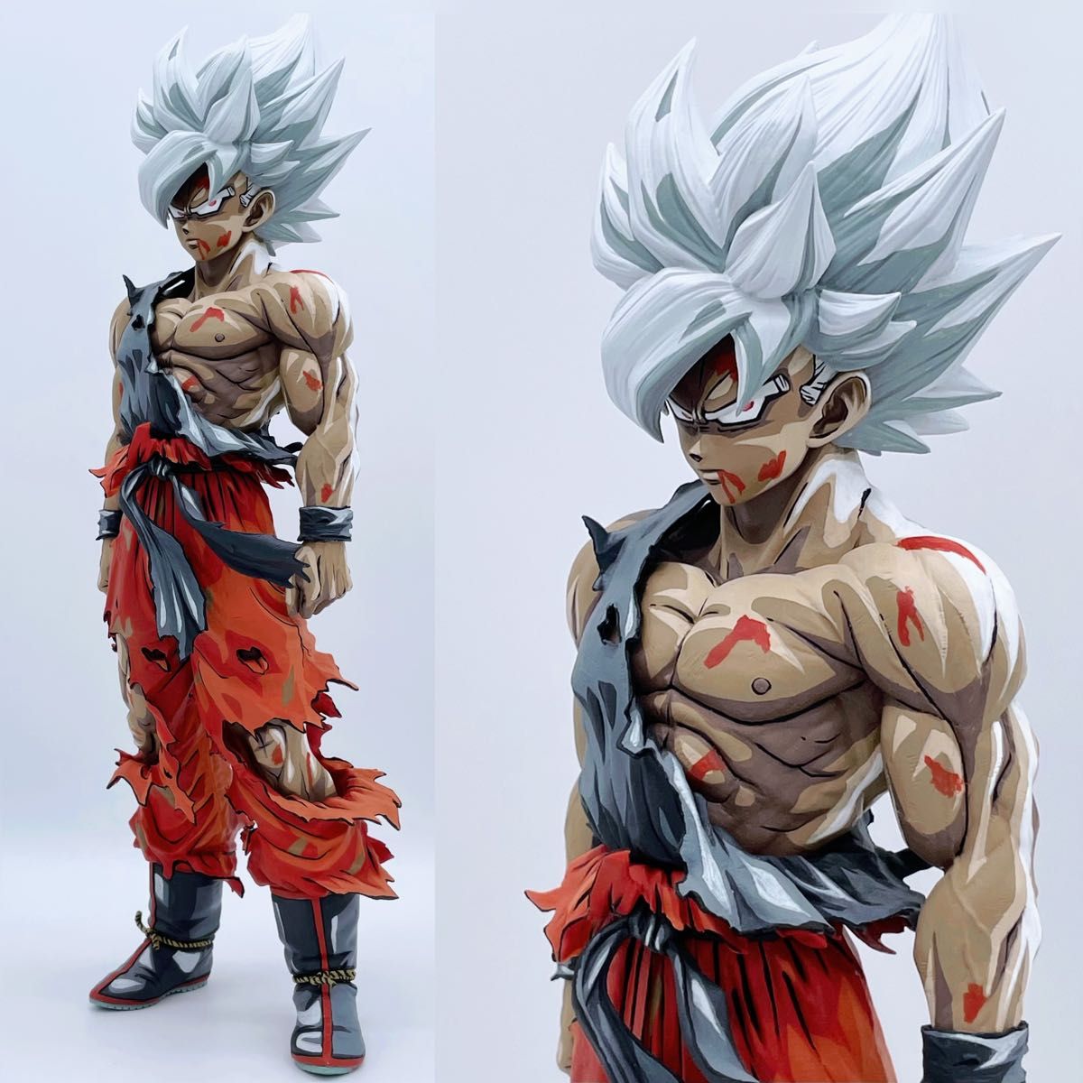 ドラゴンボール フィギュア リペイント SMSP孫悟空 原作漫画風ジャンプ