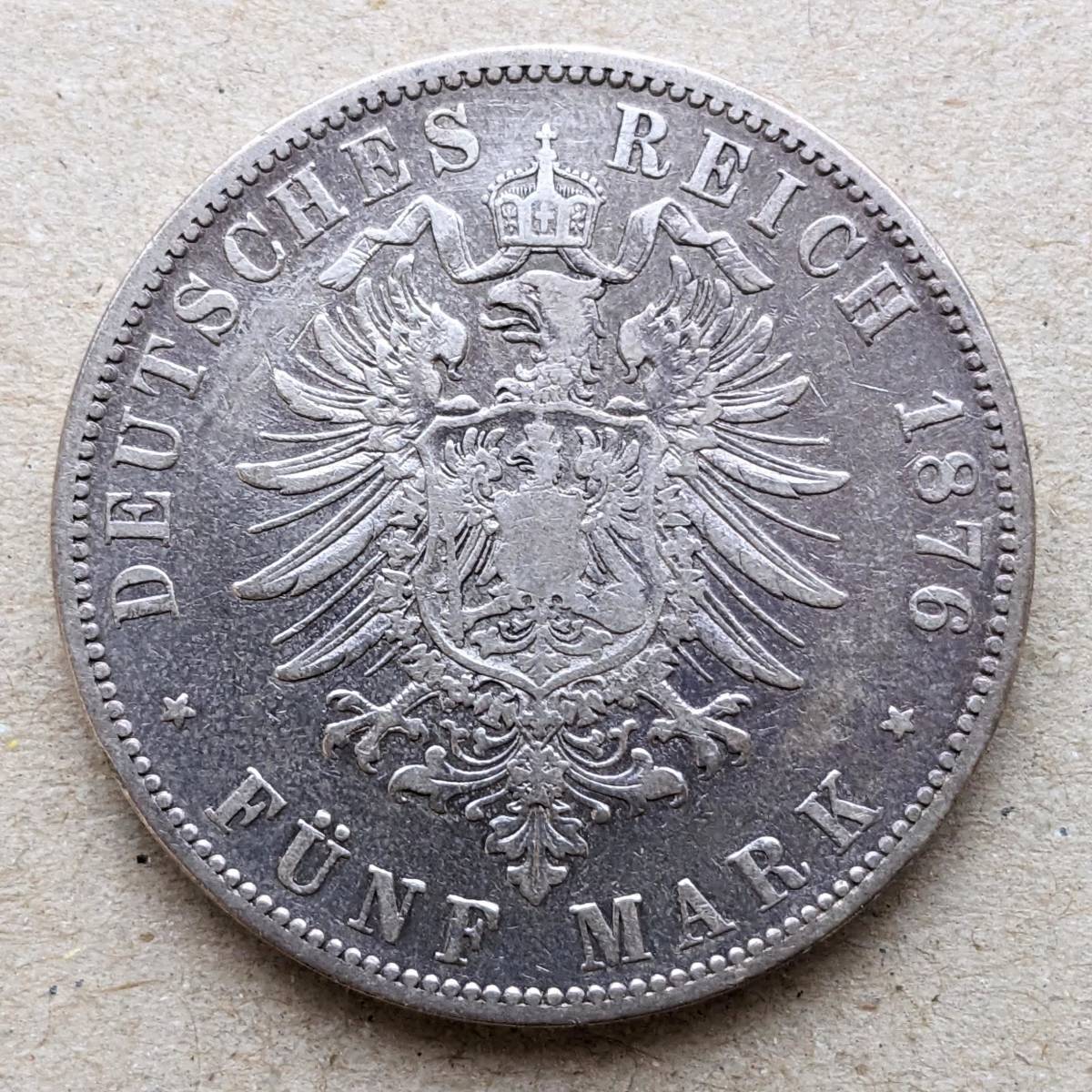 Yahoo!オークション - 1876年 ドイツ プロイセン ヴィルヘルム1世 5マ