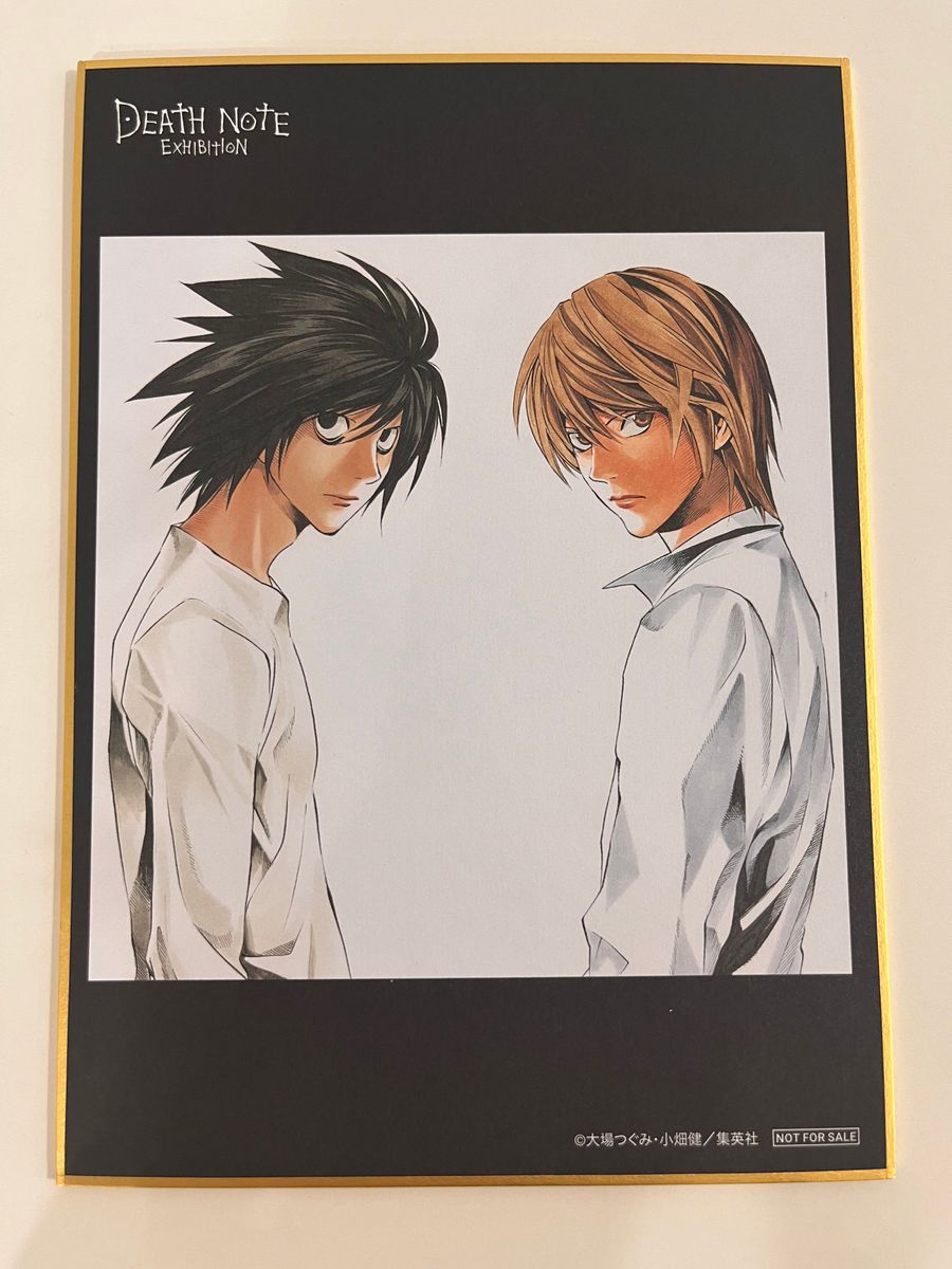 デスノート展 入場特典 色紙 L ニア メロ DEATHNOTE ライト 夜神月