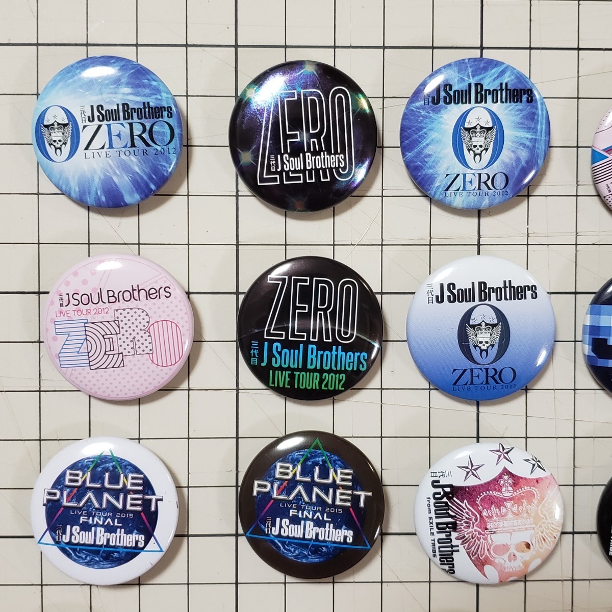 送料無料 三代目 J Soul Brothers 3JSB 3cm缶バッジ ツアーグッズ