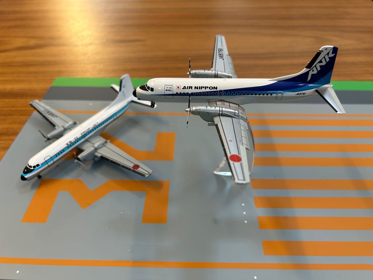 ダイキャスト YS-11 1/200 2機セット 全日空商事 ANK さよならYS-11A