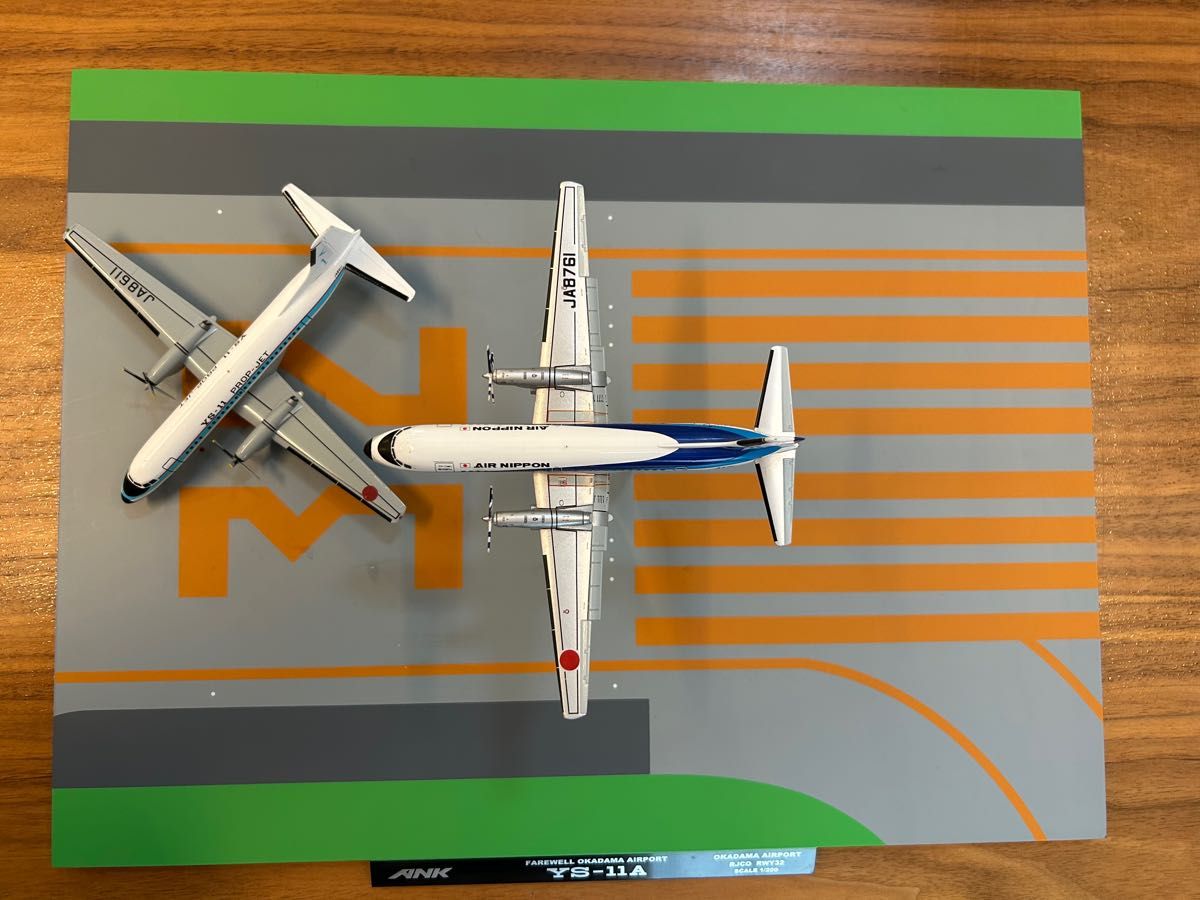 ダイキャスト YS-11 1/200 2機セット 全日空商事 ANK さよならYS-11A