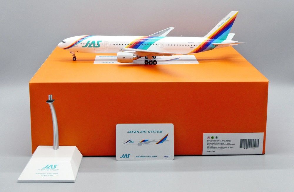新品】1 200 JAS 日本エアシステム B777 レインボーセブン JAL 日本
