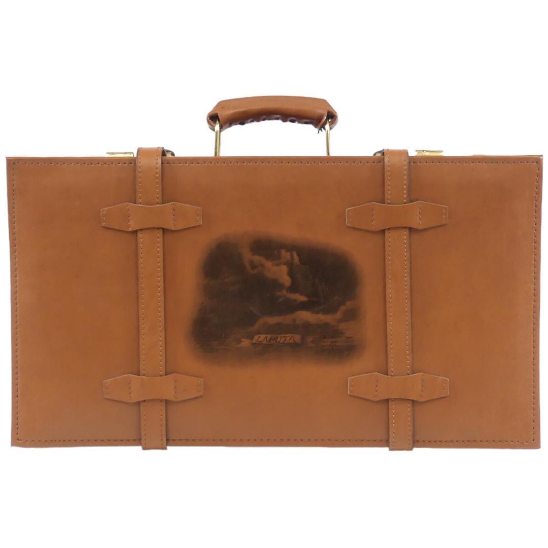 即決 天空の城ラピュタ レザーアンティーク風トランク ジブリ メンズ