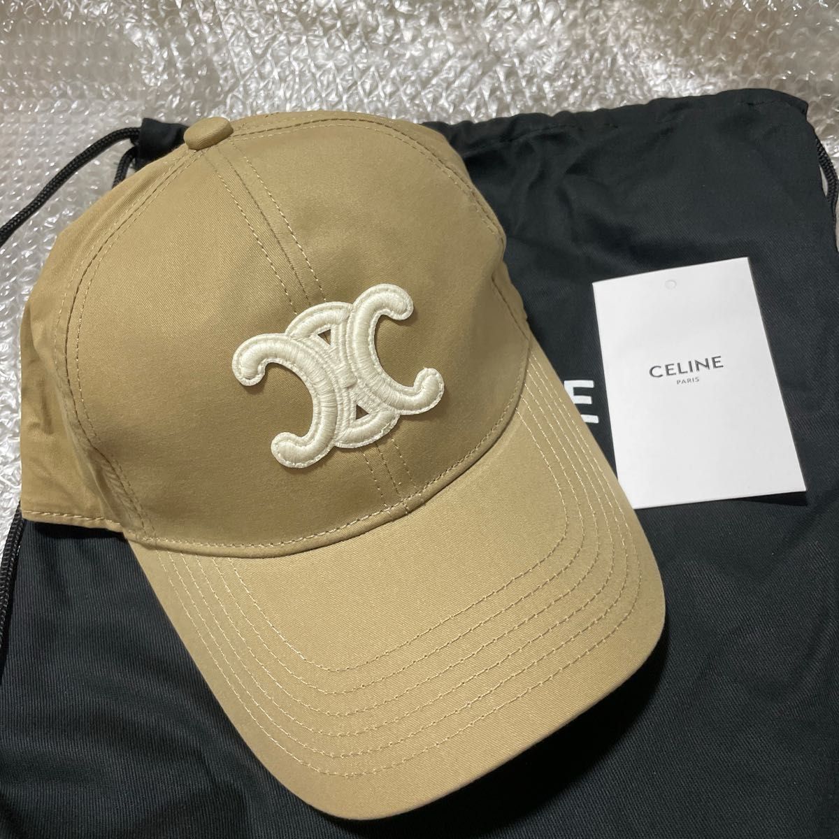 CELINE セリーヌ キャップ ベージュ｜Yahoo!フリマ（旧PayPayフリマ）