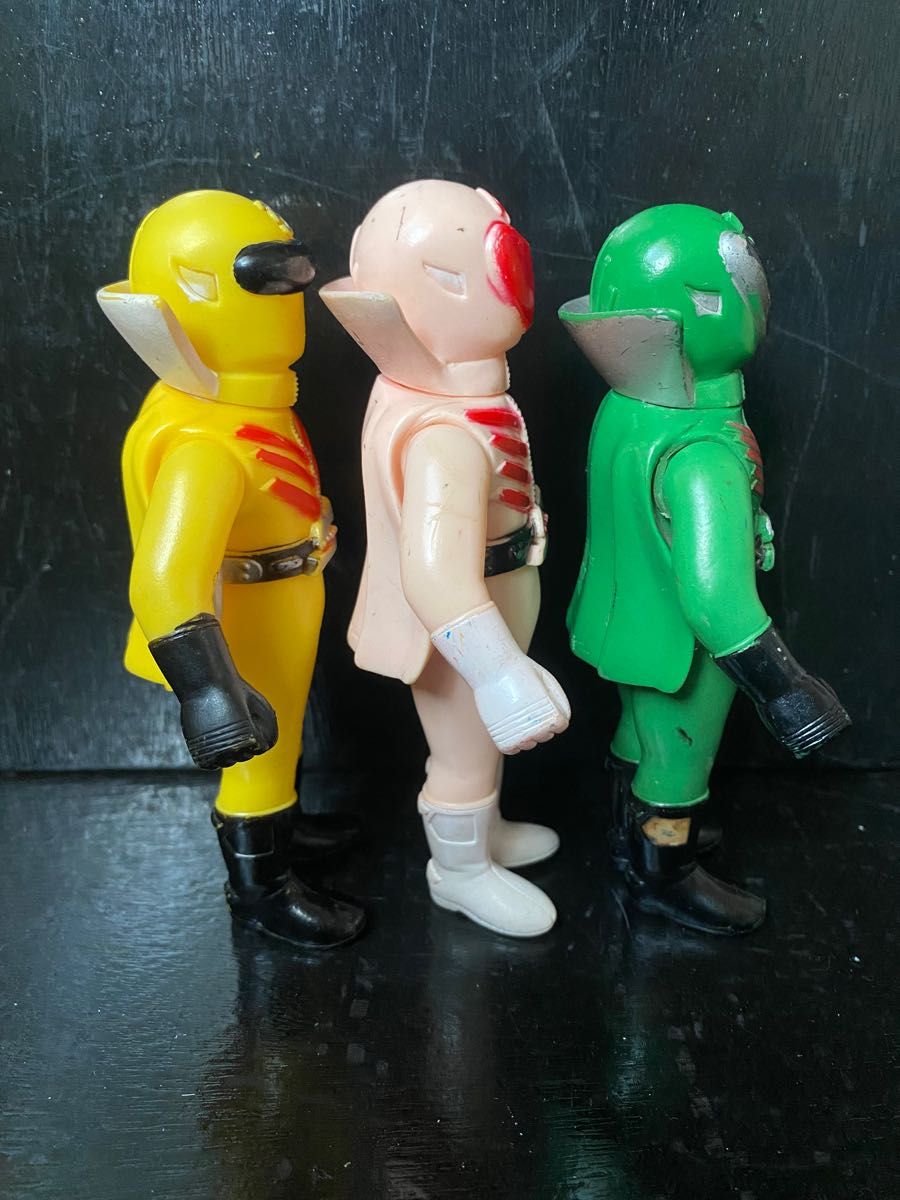 秘密戦隊ゴレンジャー ソフビ ポピー製 当時物 5体フルコンプセット