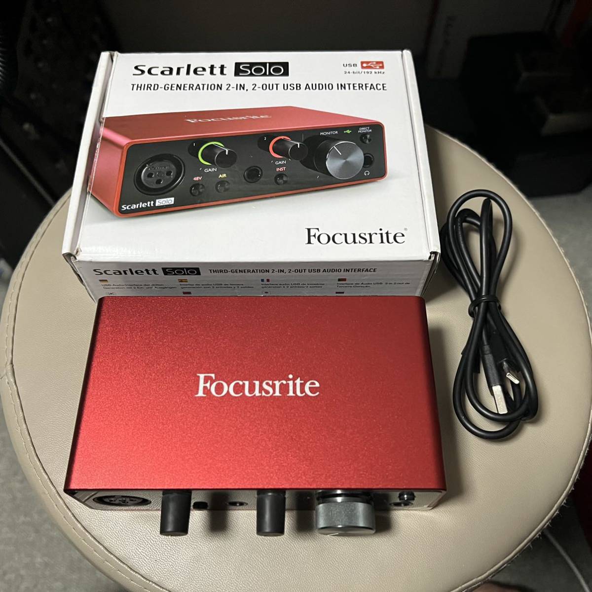 Focusrite Scarlett Solo 3rd Generation フォーカスライト