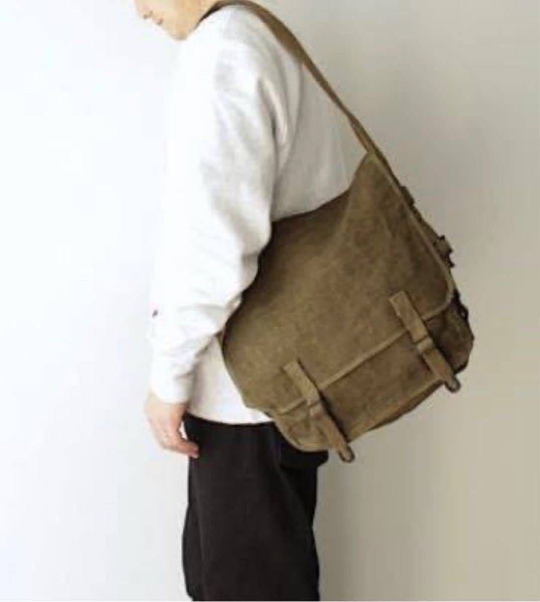本物 フランス軍 1950年代 コットンリネン ショルダーバッグ