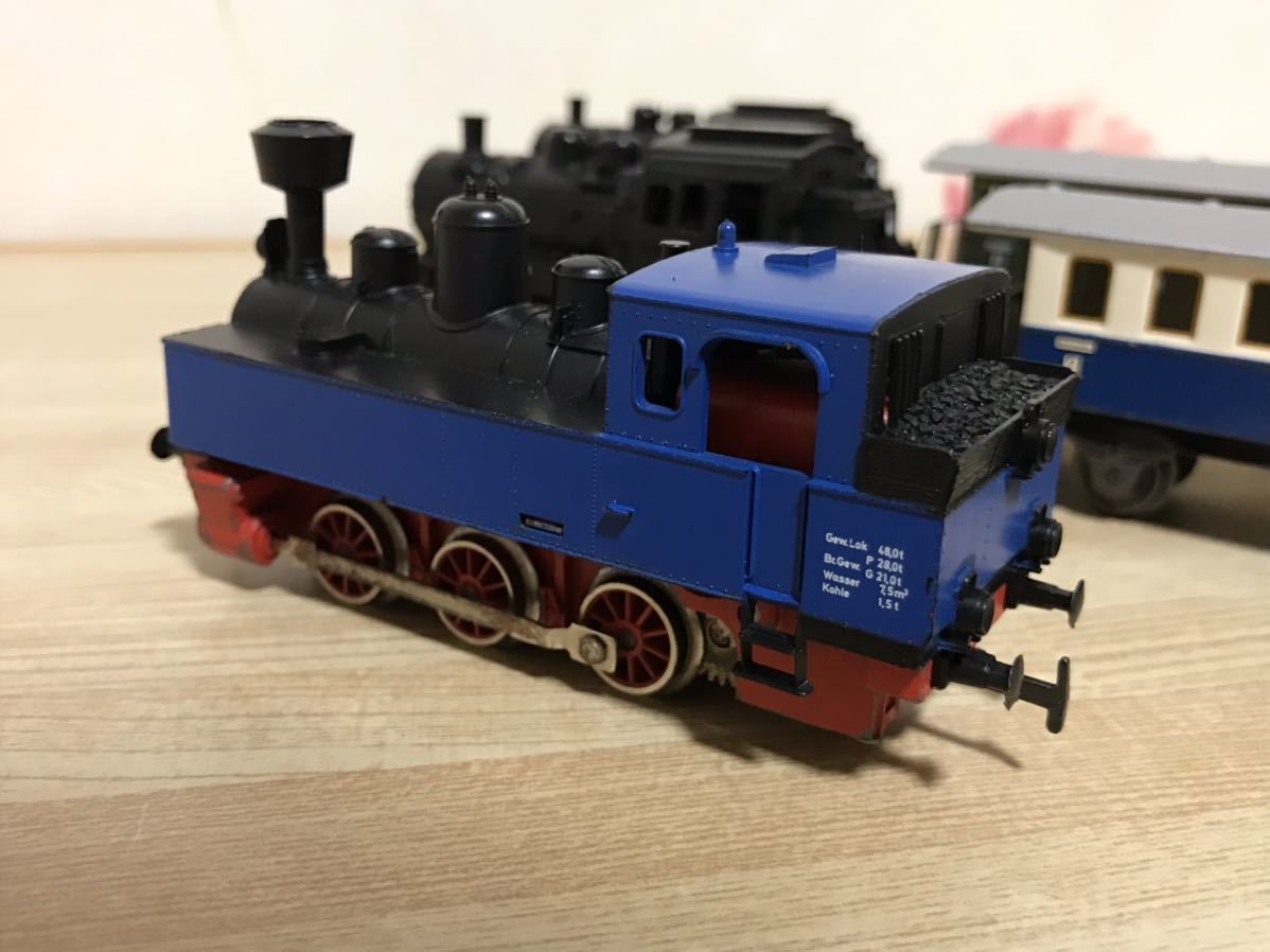 送料無料 HOゲージ メルクリン 蒸気機関車 客車 セット まとめて 鉄道