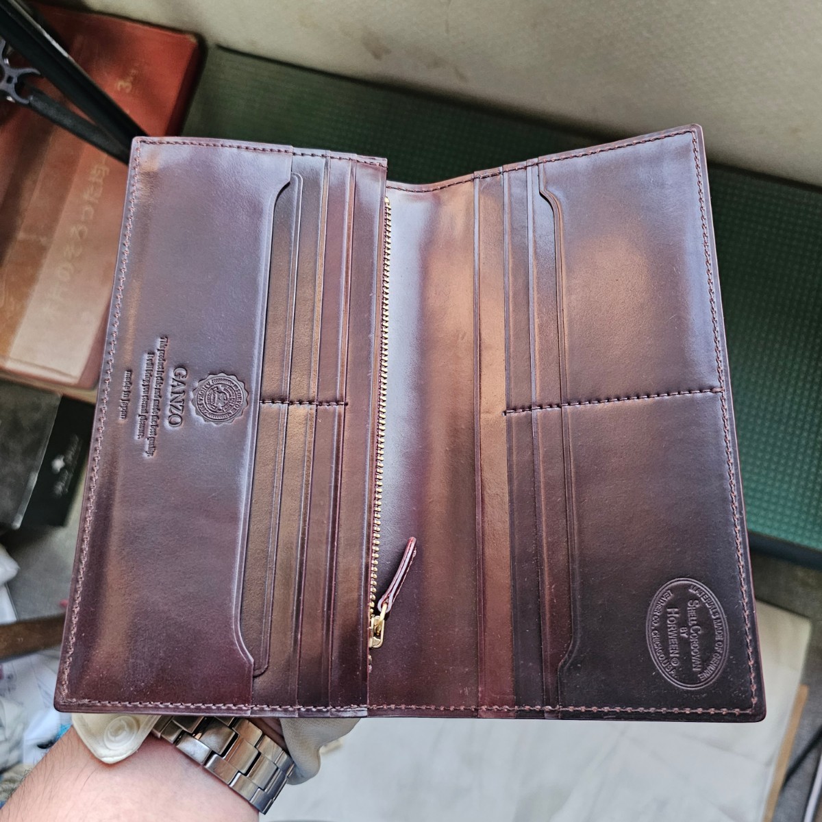GANZO 交渉歓迎 シェルコードバン ガンゾ コードバン 財布 カード