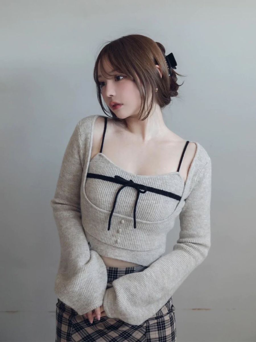 ANDMARY アンドマリー ナタリーリボンセット ベージュ｜Yahoo!フリマ