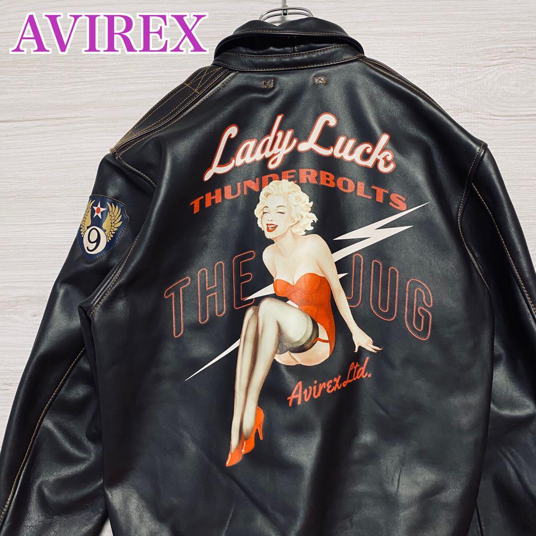 最高デザイン】AVIREX アヴィレックス A-2 フライトジャケット レザー