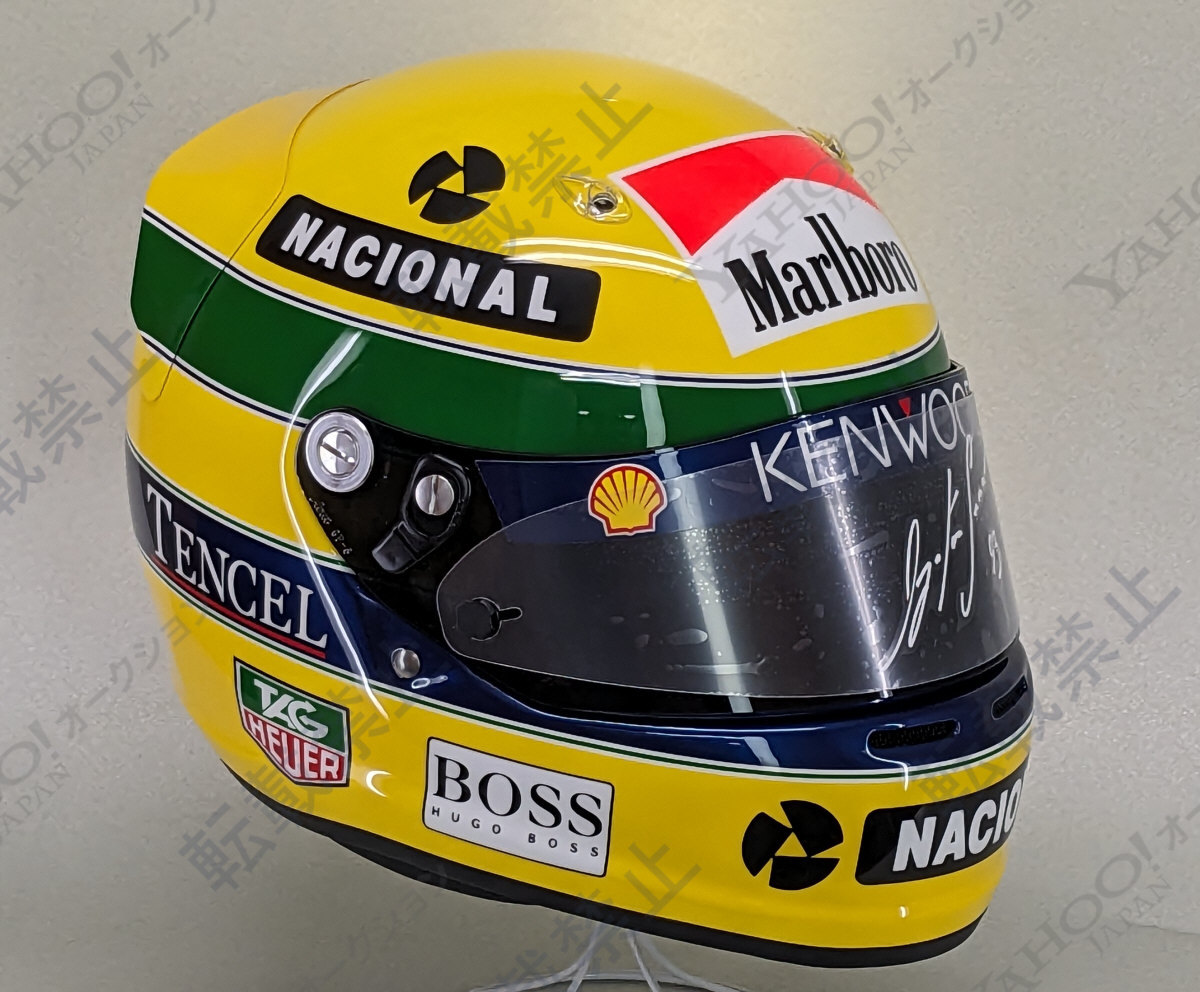 Yahoo!オークション - アイルトン・セナ レプリカヘルメット 93年仕様