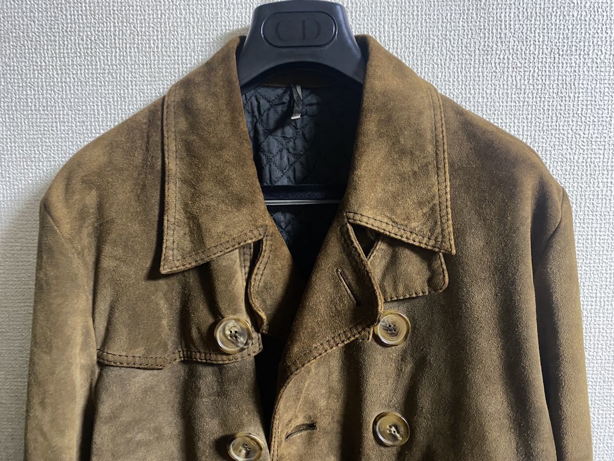 05aw名作 dior homme スエードレザージャケット エディスリマン