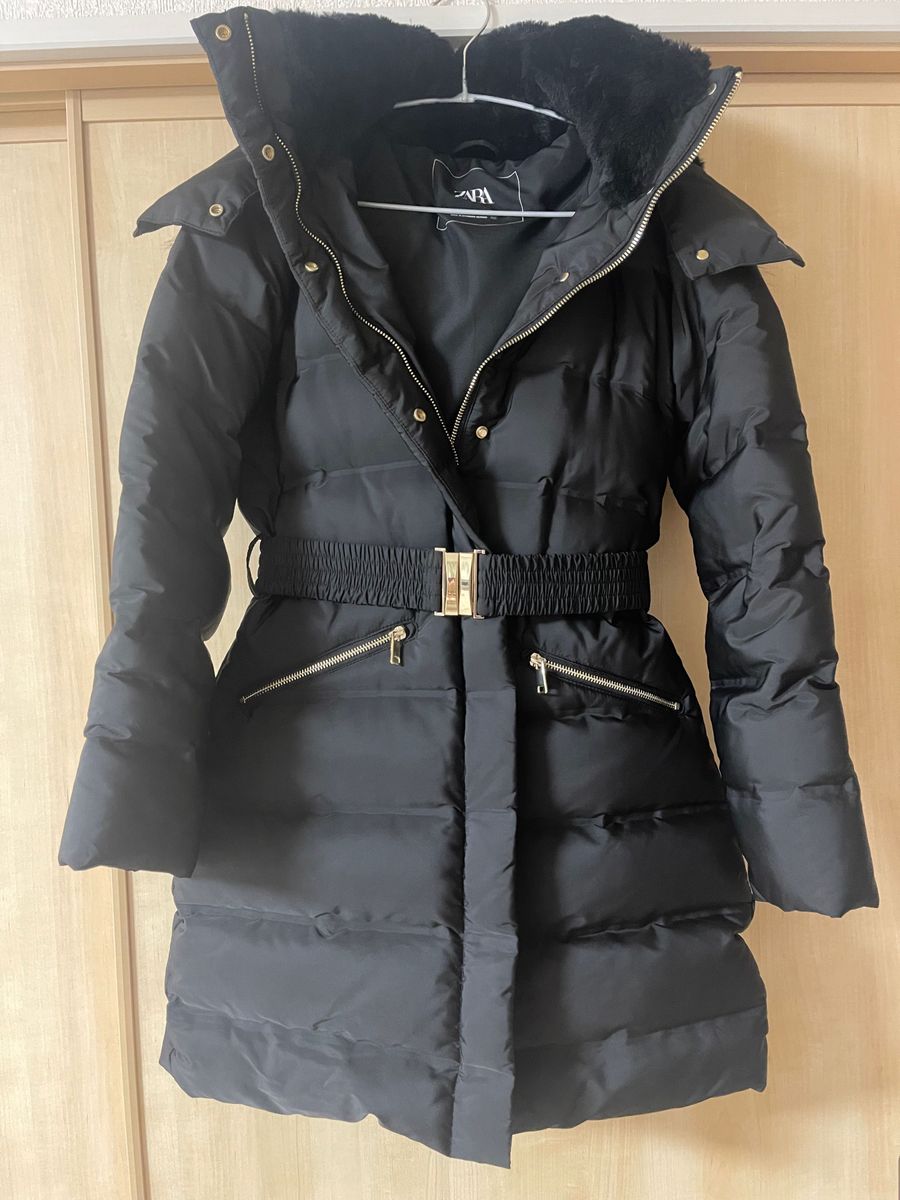 完売品 【ZARA】WATER AND WIND PROTECTION ベルト ダウンジャケット