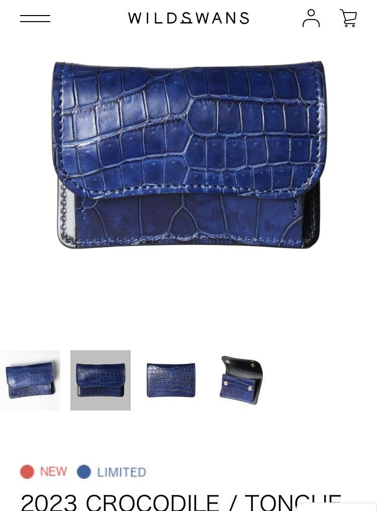 新品同様】WILDSWANS ワイルドスワンズ TONGUE タング クロコダイル