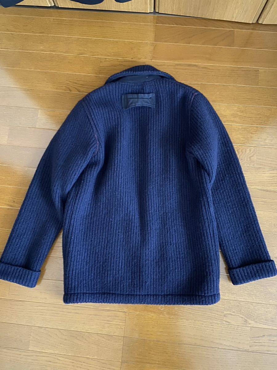 BLUEBLUE 圧縮ニットカーディガン サイズ2 インディゴ ハリウッド