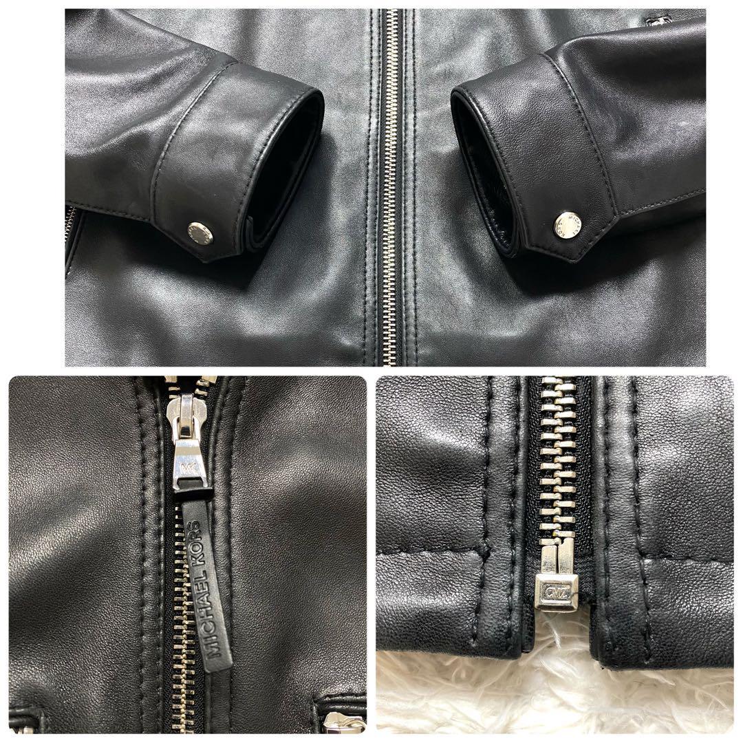 美品 MICHAEL KORS マイケルコース 羊革 ラムレザー シングル