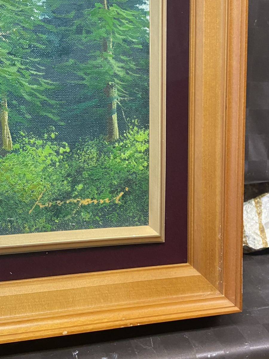 Yahoo!オークション - 真作 油彩画 油絵 風景画 F6号 作者不明 額縁 額